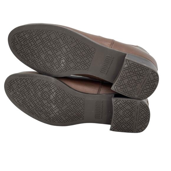 Munro Bedford Boot Leather Low Chelsea Women's SZ 6 Brown Pull on Comfort Career - Picture 7 of 10